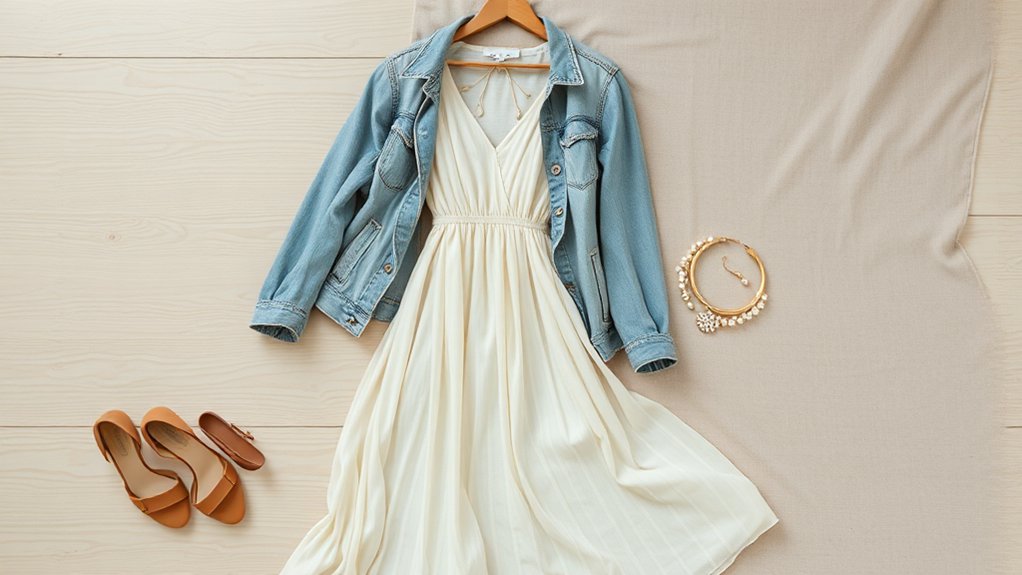 akcesoria do kremowej sukienki