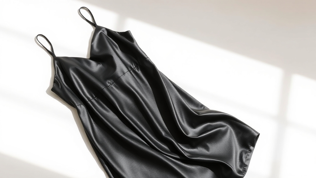 bez biustonosza w satynowej sukience