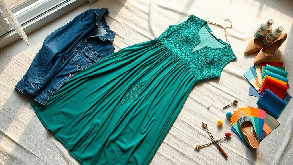 farbowanie sukienki na żywiołową transformację