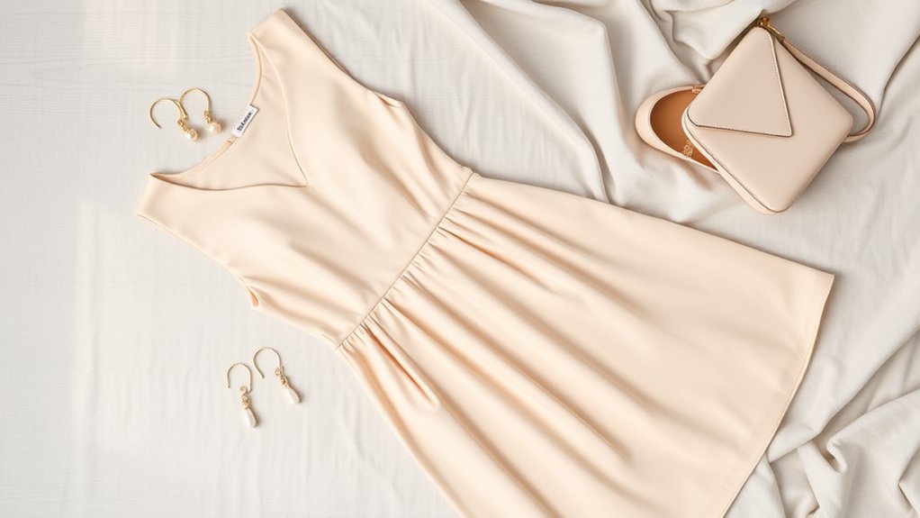 biżuteria do uszu do beżowej sukienki