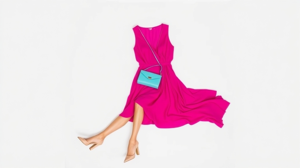 kombinacje kolorów sukienki fuksja
