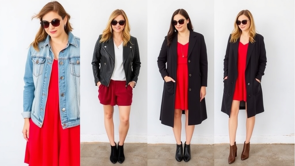 idealne style kurtek do czerwonej sukienki