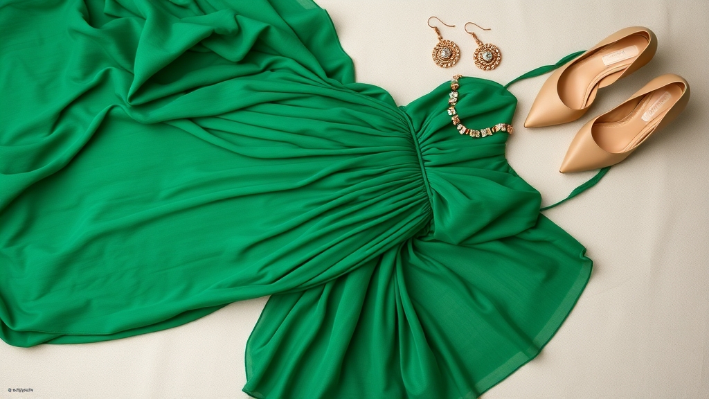 Wybór biżuterii do zielonych sukienek