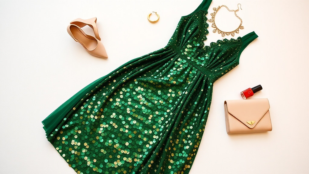 projekty paznokci uzupełniają sukienki z cekinami