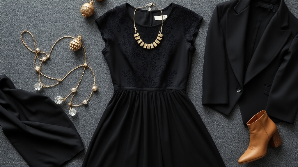 naszyjniki podkreślające czarne sukienki